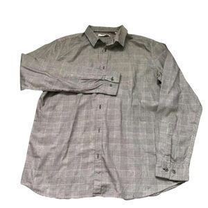 𝅺MEN’S Jack & Jones black and white plaid button down shirt size XL